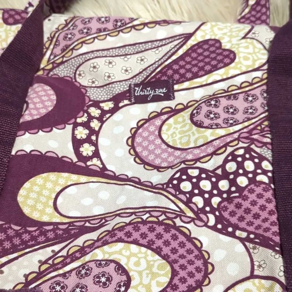 Retro Metro plum purple thirty-one weekender bag - Picture 5 of 11